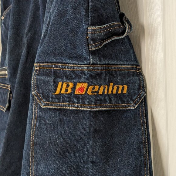 Men's Dark Blue Cargo Shorts - Picture 3 of 14